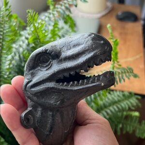 Reptile-Themed Black Cast Iron Bottle Opener